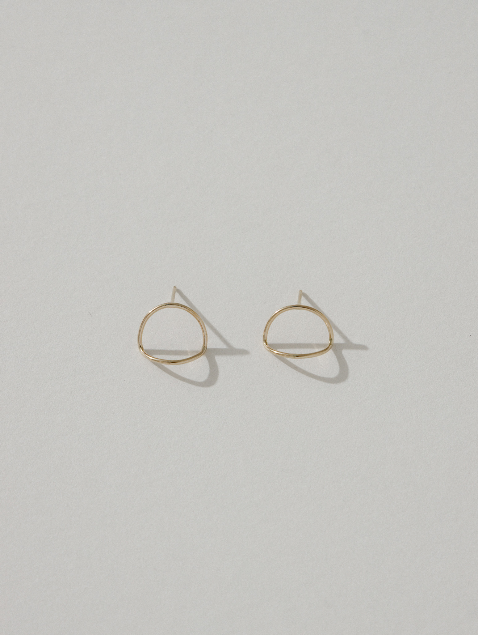 Subtle and Delicate, Hand-Crafted Short Curved Wishbone Arc Earrings - –  Virginia Wynne Designs