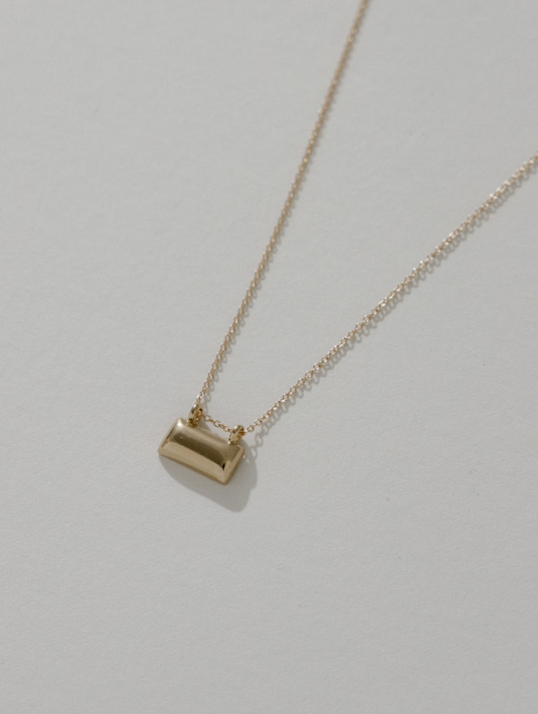 Gold Small Brick Necklace